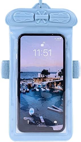 Vaxson Telefon Esetében, Kompatibilis: Asus Zenfone 2E Vízálló Tasak Száraz Táska [ Nem Képernyő Védő Fólia ] Kék