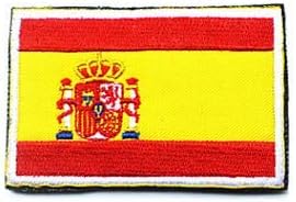 Spanyol Zászló Katonai Kampó, Hurok Taktika Morál Hímzett Javítás