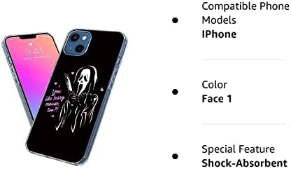 AlPhaScS Telefon Esetében Kompatibilis az iPhone 11 (6.1) Szellem Horror Arcába Üvölteni, Hogy Mint Ijesztő Is Halloween