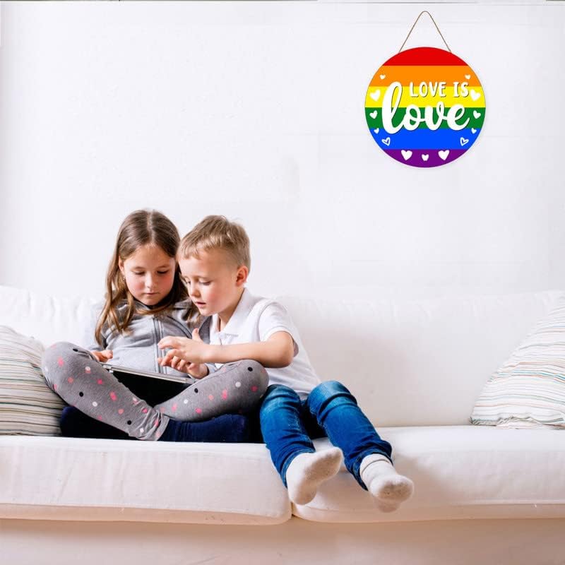 Szivárvány Fa Lista Meleg Büszkeség a szerelem az Szerelem Ház Dekoráció LGBTQ Fa Koszorú Alá Ajtó Fogas Felvonulás
