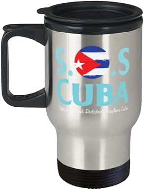 SOS Kuba Szabadság Kubai Zászló Szív Bögre Patria Y Vida