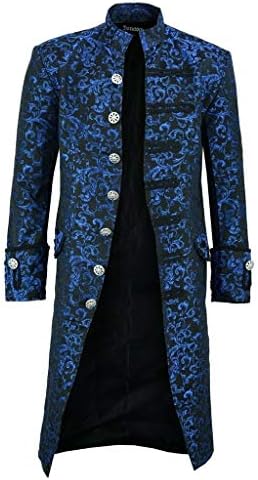 NIUQI Férfi Téli Meleg Évjárat Frakk Dzseki Kabát Outwear Dekoráció Gombok Kabát