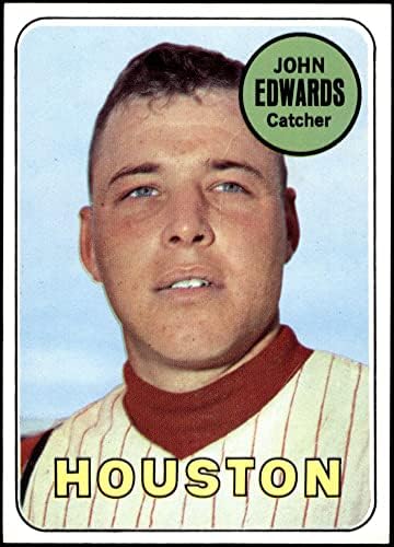 1969 Topps 186 Johnny Edwards Houston Astros (Baseball Kártya) NM/MT Astros