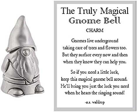 MMS Varázslatos Ajándékok Gnome Bell Zsebében Varázsa Szerencsés Kis Figura Miniatűr 1 Inch Token a Történet Kártyát