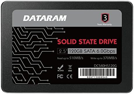 Dataram 120GB 2,5 SSD Meghajtó szilárdtestalapú Meghajtó Kompatibilis HP PRODESK 400 G2