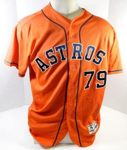 2013-19 Houston Astros 79 Játék Használt Narancssárga Mez Névleges Eltávolított 46 DP25540 - Játék Használt MLB Mezek