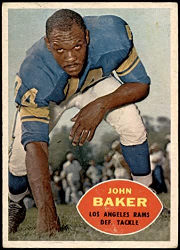 1960 Topps 70 John Baker Los Angeles Rams (Foci Kártya) VG/EX+ Ram Észak-Karolinai Egyetemen