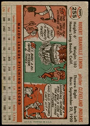 1956 Topps 255 Bob Citrom Cleveland indians (Baseball Kártya) VG Indiánok