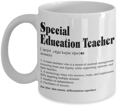 HTDesigns Speciális Oktatás Tanár Meghatározása Bögre - Special Education Teacher Ajándékok - Speciális Oktatási Bögre
