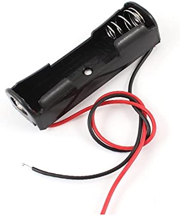 Új Lon0167 Piros Kábel Műanyag 1,5 V AA Akkumulátor Cella Esetben Jogosult Fekete(Rotes Kabel aus Kunststoff 1,5 V AA-Batteriefach,