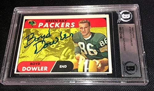 Boyd Dowler Aláírt 1968 Topps 105 Green Bay Packers Kártya Beckett Bas - Dedikált NFL Labdarúgó-Kártyák