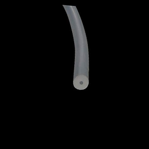 X-mosás ragályos 0,8 mm x 4 mm Magas hőmérsékletű Ellenálló Szilikon Gumi Cső, Tömlő Cső Tiszta 3Meter Hosszú(Tubo flessibile
