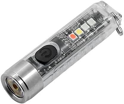 NIUAWASA Led-es Kulcstartó Lámpa USB Újratölthető 400 Lumen Fényáram Mini UV, Vízálló Multifunkciós Lámpa,10 üzemmód