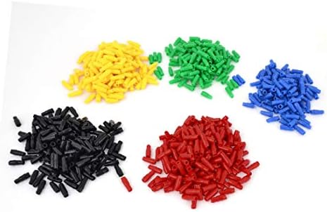X-mosás ragályos 1000 Db Multicolor Lágy PVC 2-2.5 mm 2-Vezetékes Terminális Vég Szigetelt Ujjú(ÚJ LON0167 1000 Db Multicolor
