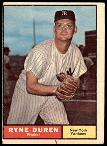 1961 Topps 356 Ryne Durran New York Yankees (Baseball Kártya) JÓ Yankees