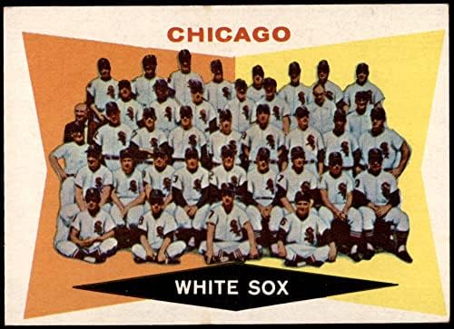 1960 Topps 208 White Sox Csapat Lista Chicago White Sox (Baseball Kártya) VG/EX White Sox