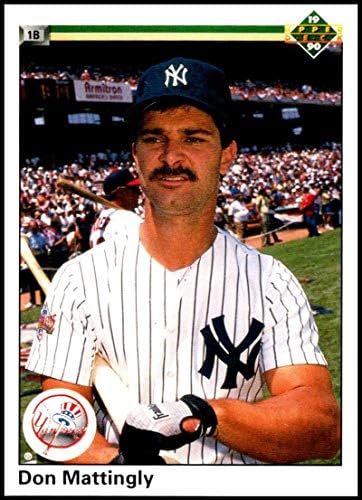 Az 1990-es Felső szint 191 Ne Mattingly NM-MT New York Yankees Hivatalosan Engedélyezett MLB Baseball Trading Card