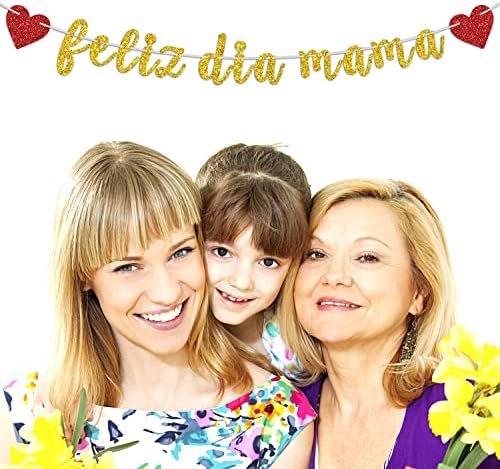 Feliz Dia Mama Banner, a Legjobb Anya, Szeretlek Anya,anyák Napja, Party Dekoráció, Arany Glitter