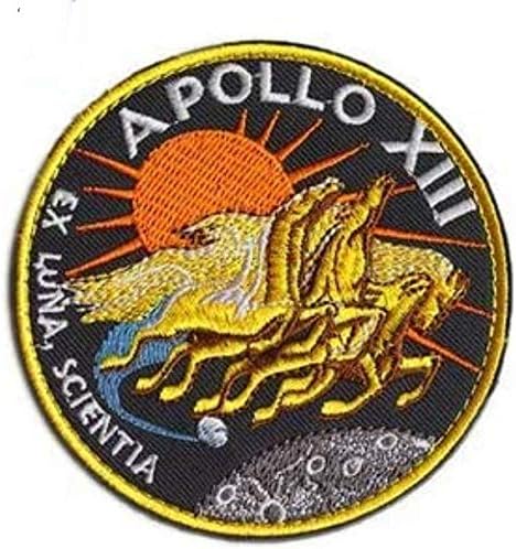 A NASA Apollo XIII Apollo 13 EX Luna Scientia Hímzés Javítás Katonai Taktikai Ruházat Tartozék Hátizsák Karszalagot
