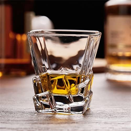 HYMIC Whiskys Pohár Készlet 6, Régi Vágású, Szemüveg Doboz, 10oz Sziklák Szemüveg Barware a Whisky, Whiskey-t, a Skót