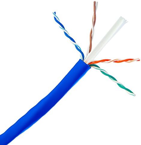 ACL-1000 Méter Cat6 Ethernet Kábel, Tömör, UTP (Árnyékolatlan Sodrott érpár), Pullbox, Kék, 1 Csomag