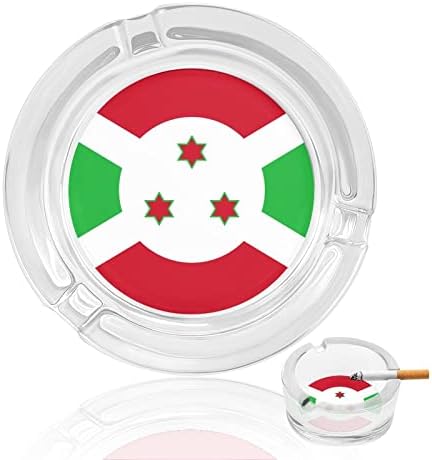 Burundi Zászló Dohányzás Hamutartó Üveg Cigaretta, Szivar Hamutartó Egyéni Dohányos Jogosult Kör Esetében