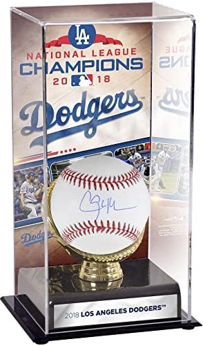 Clayton Kershaw Los Angeles Dodgers Dedikált Baseball 2018-ig a Nemzeti Liga, Bajnokok Szublimált Kijelző Esetben a