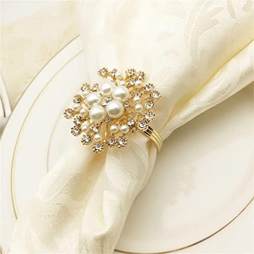 N/10 Bankett Szalvéta Gyűrű Esküvői Asztal Dekoráció Esküvői Ünnepi Fél Száját Ruhával Gyűrűk (Szín : Egy, Méret : Egy