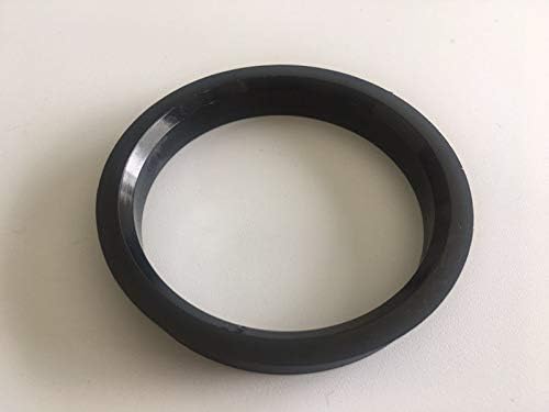 NB-AERO 4pc Fekete Polycarbon Hubrings 76mm (Kerék), hogy 63.9 mm (Hub) | Hubcentric Középső Gyűrű 63.9 mm-76MM