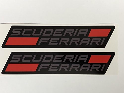 2 Scuderia Ferrari Matricák (Fekete Vissza, Szürke, Piros)