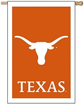 Texas Longhorns Hivatalos NCAA 12.5 inch x 18 cm-es Applied Kert Zászló Örökzöld által Labdarúgó-Fanatikusok