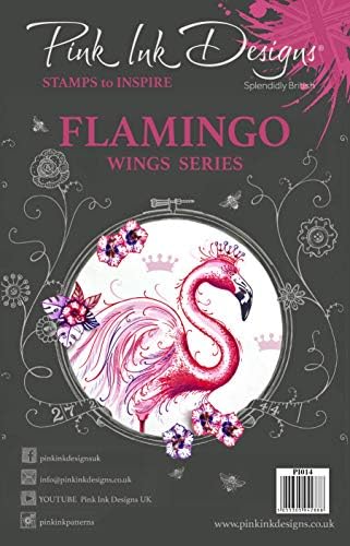 Kreatív Kifejezések Rózsaszín Festék Minták A5 Tiszta Stamp Set-Flamingo
